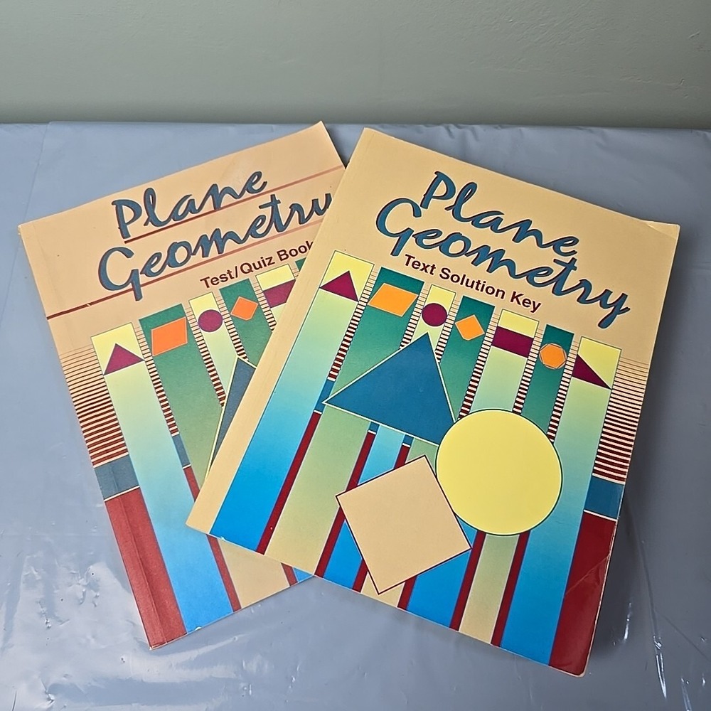 Abeka Plane Geometry Set Text Solution Key And Test/Quiz Key‎ Books